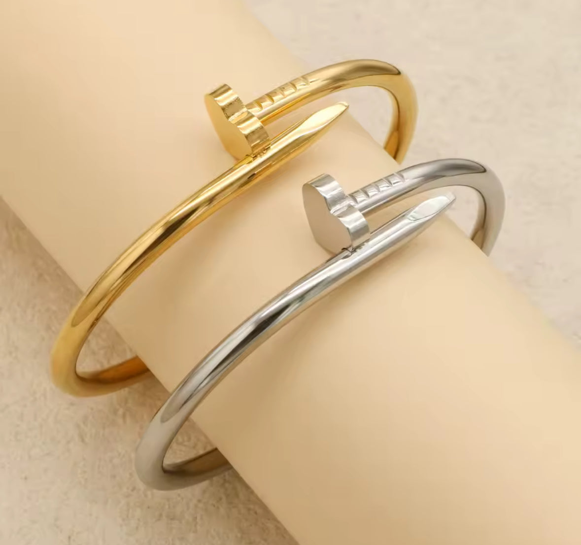 Nail hearted bracelet