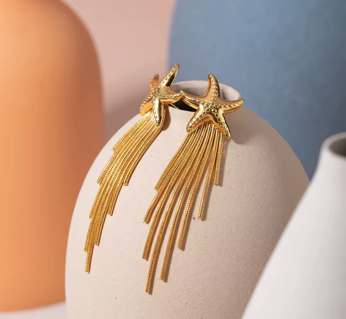 Starfish Long earrings