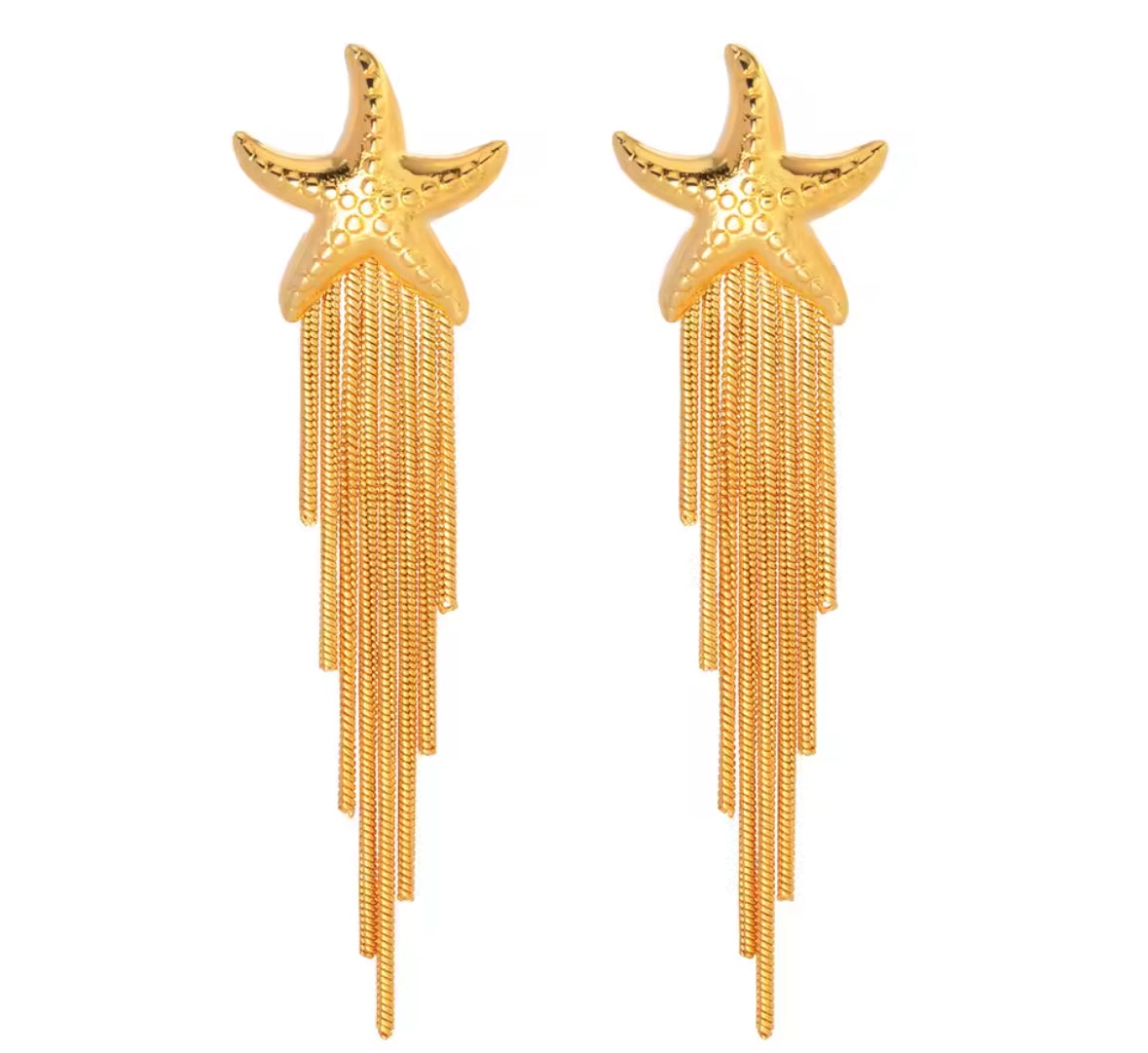 Starfish Long earrings